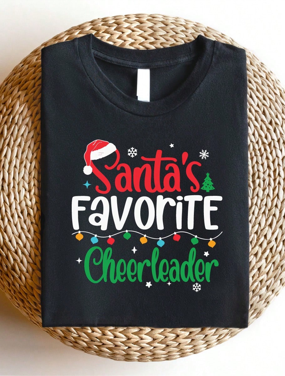 Santa's Favorite Cheerleader T-Shirt