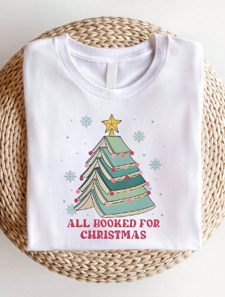 All Booked For Christmas T-Shirt