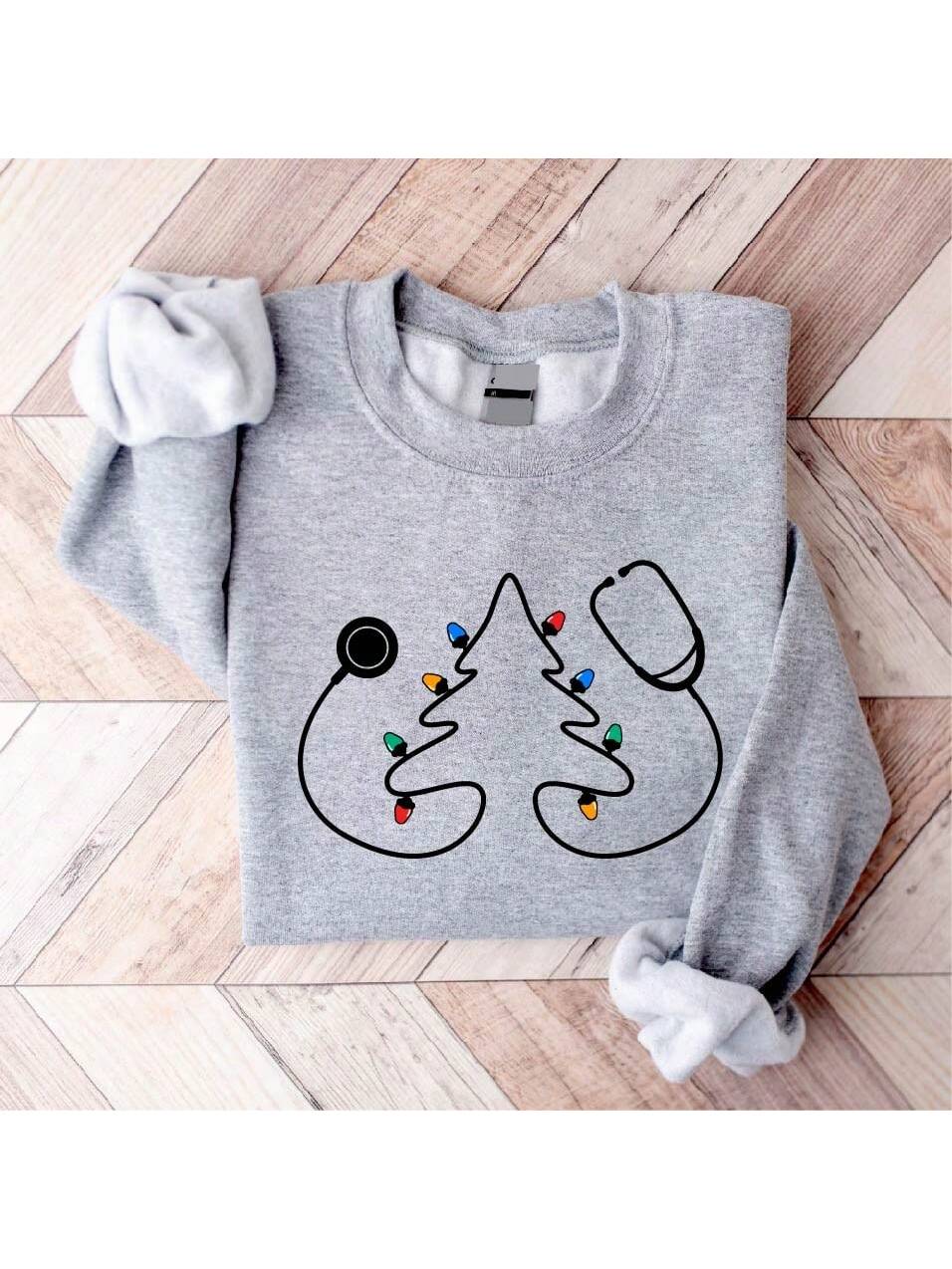 Christmas Nurse Stethoscope Sweatshirt