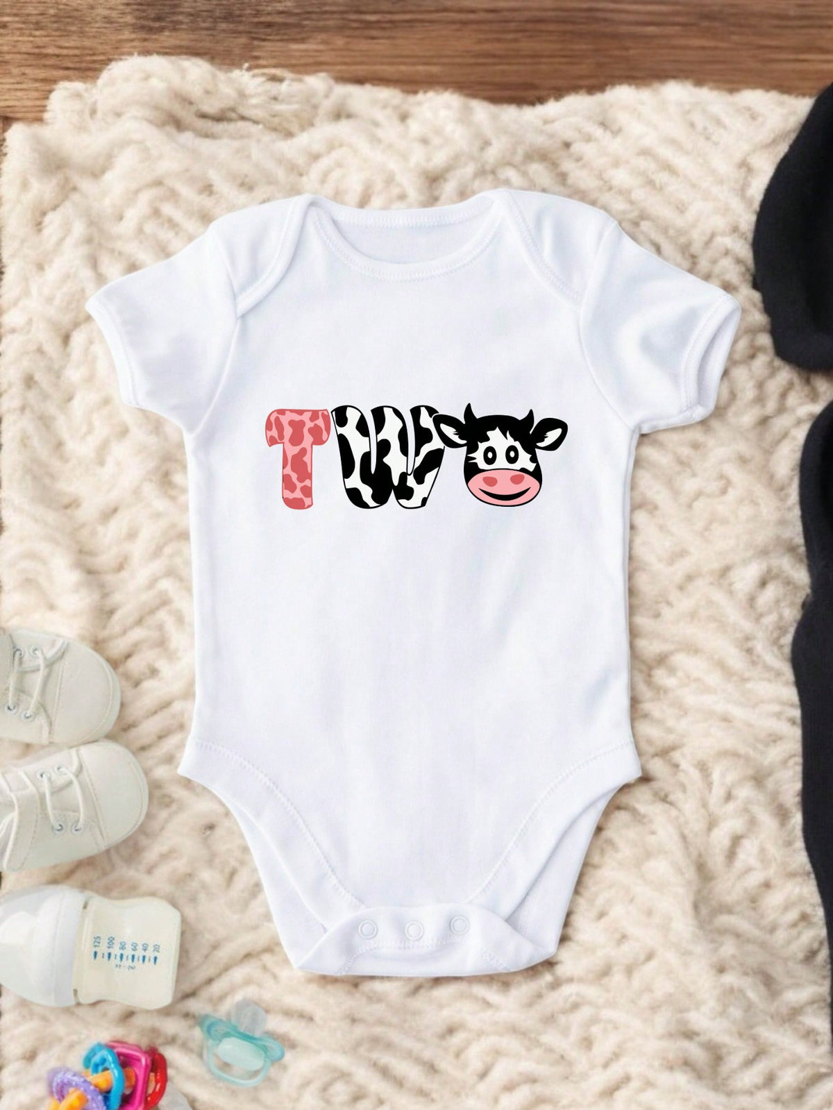 Two Cow Birthday Bodysuit