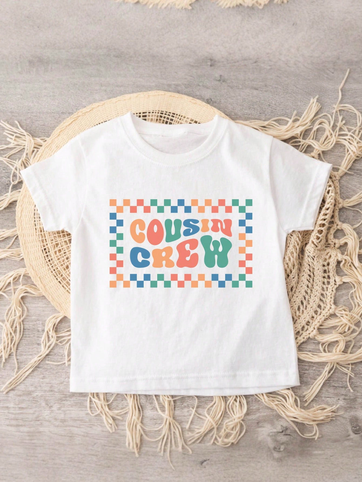 Cousin Crew Checkered T-Shirt