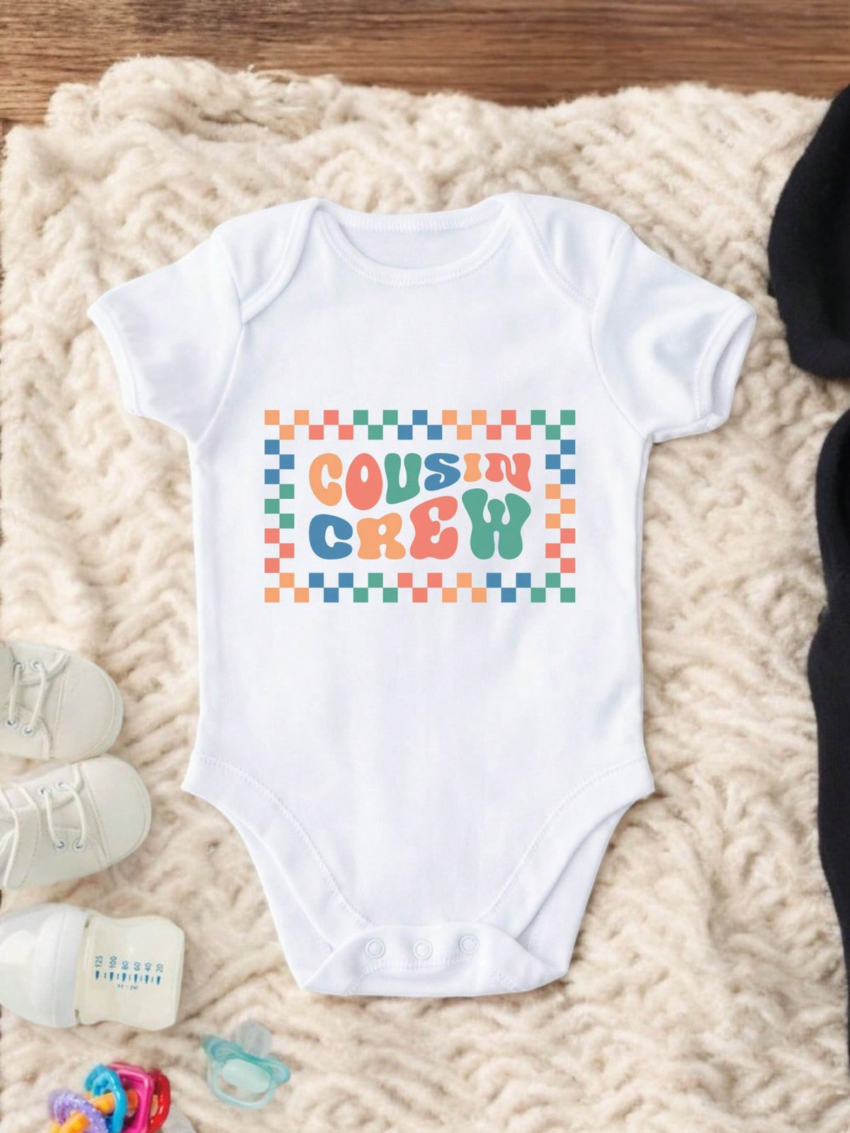 Cousin Crew Checkered Bodysuit