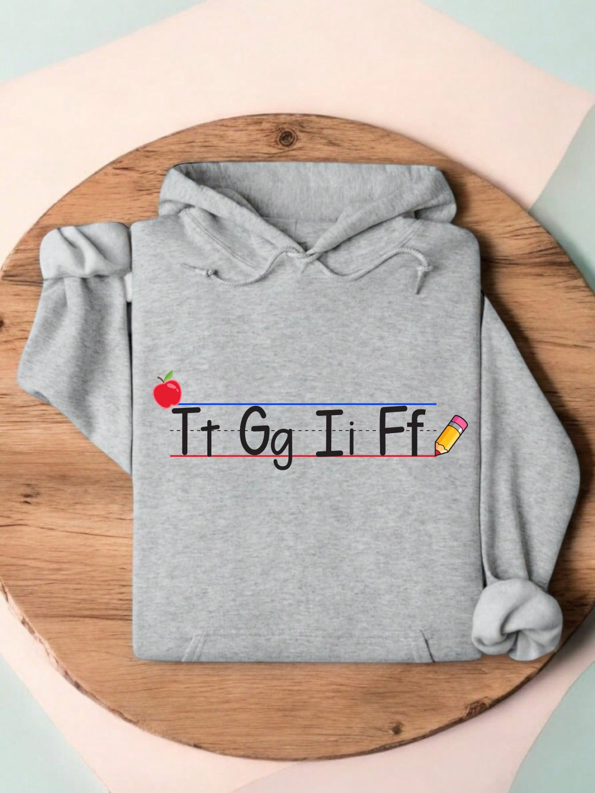 Tt Gg Ff Alphabet Hoodie