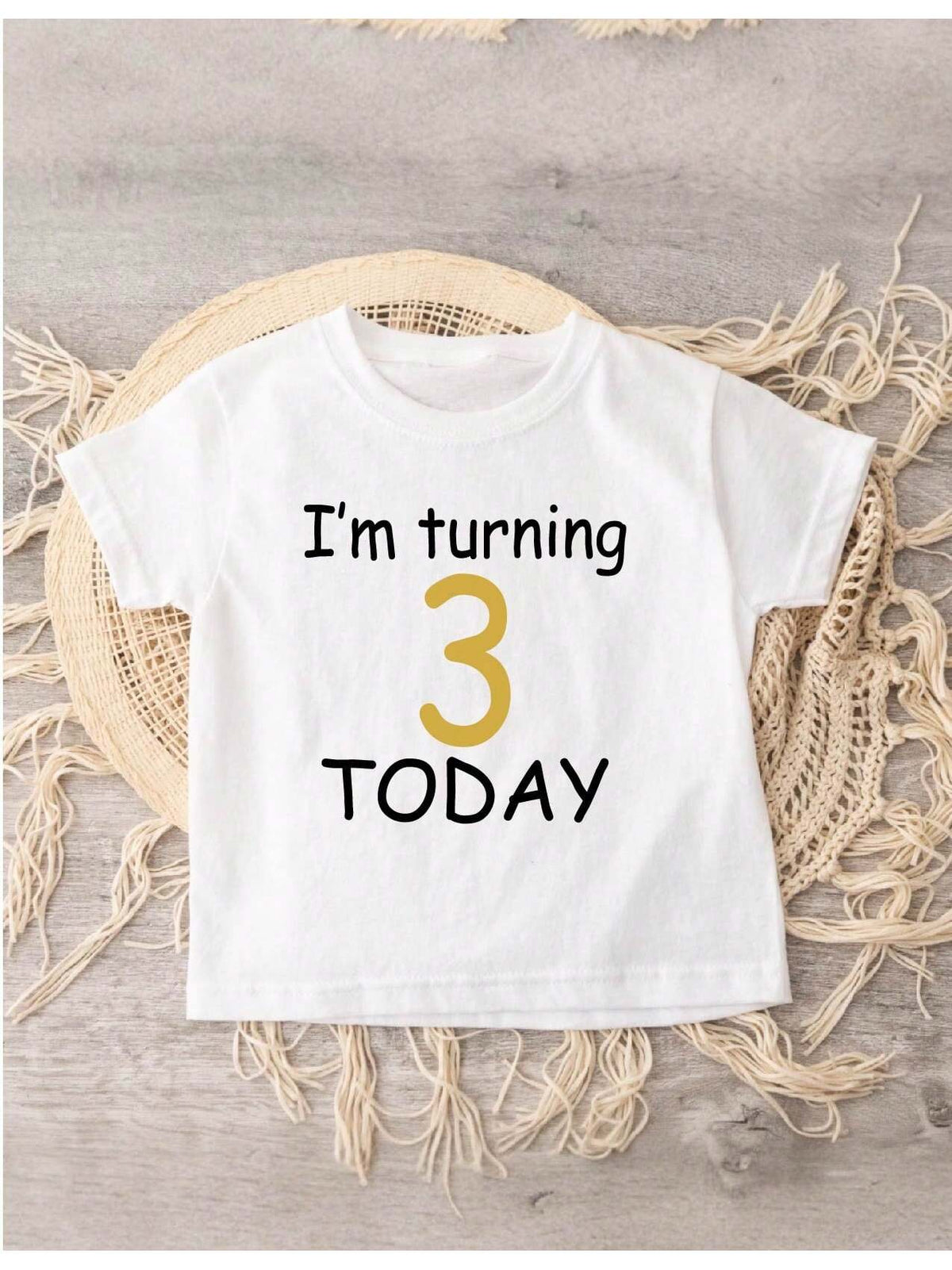 I Am Turning Three Today Kids T-Shirt