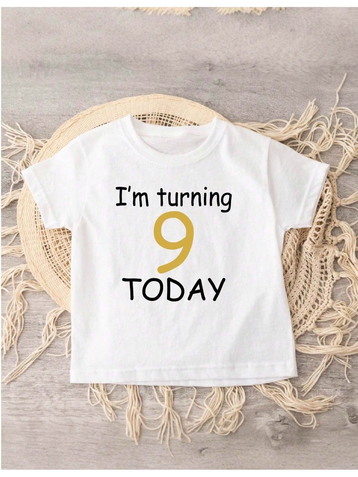 I Am Turning Nine Today Kids T-Shirt