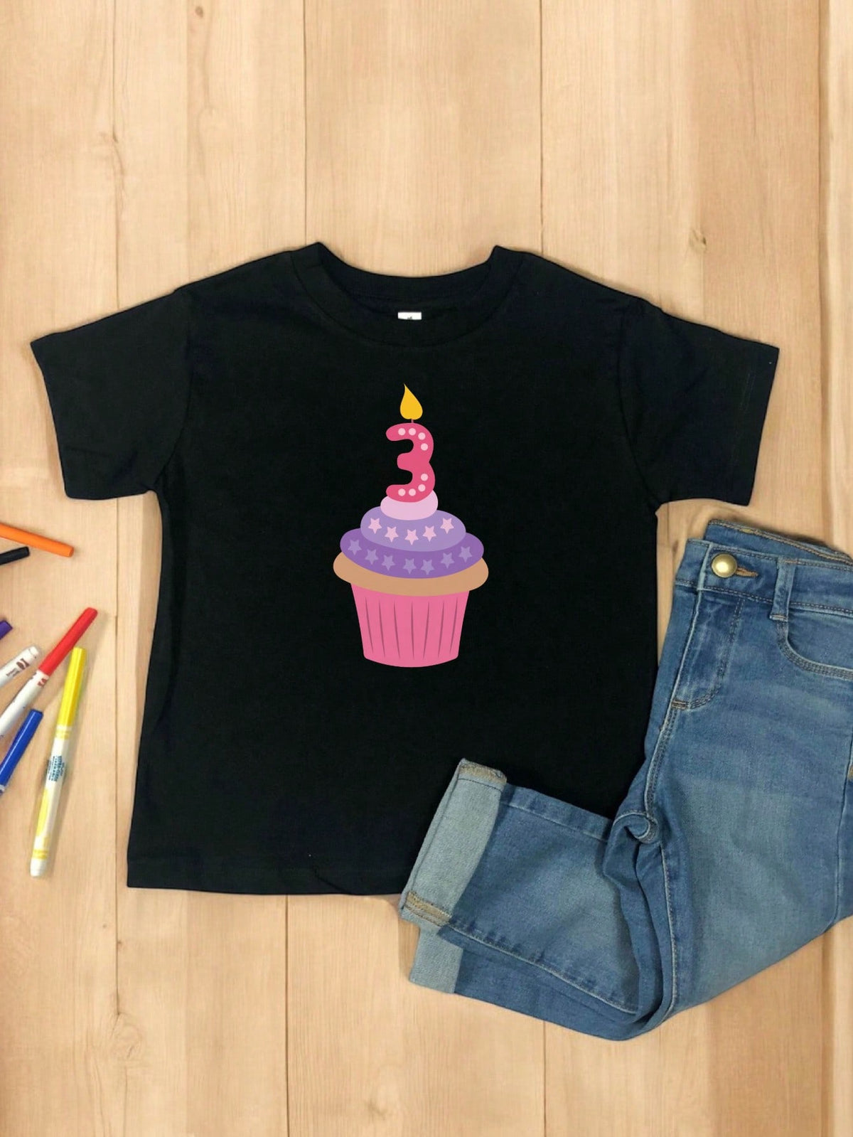 It's My Third Birthday Cupcake Kids T-Shirt