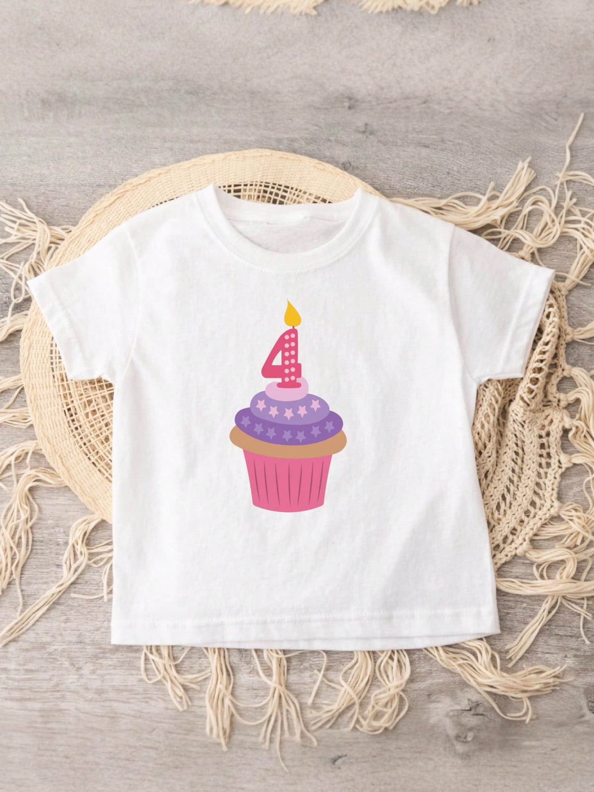 It's My Fourth Birthday Cupcake Kids T-Shirt