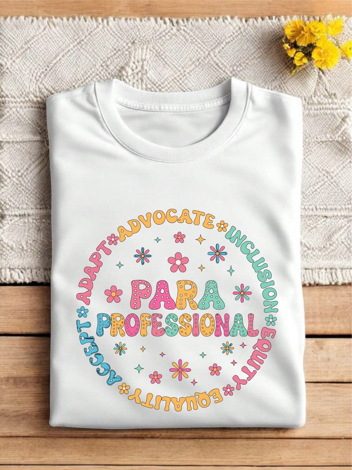 Floral Paraprofessional T-Shirt