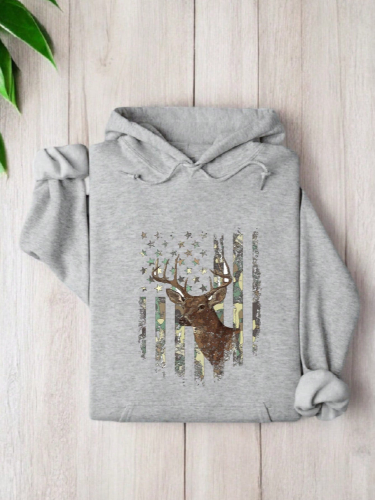 Deer American Flag Hoodie