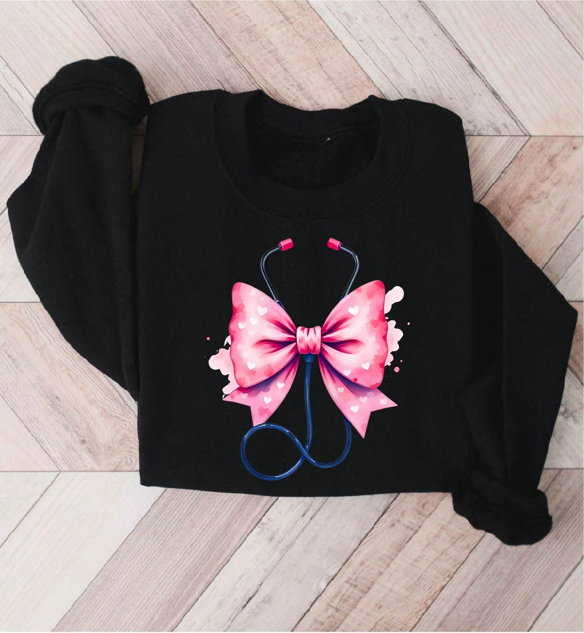 Nurse With Bow Hoodie