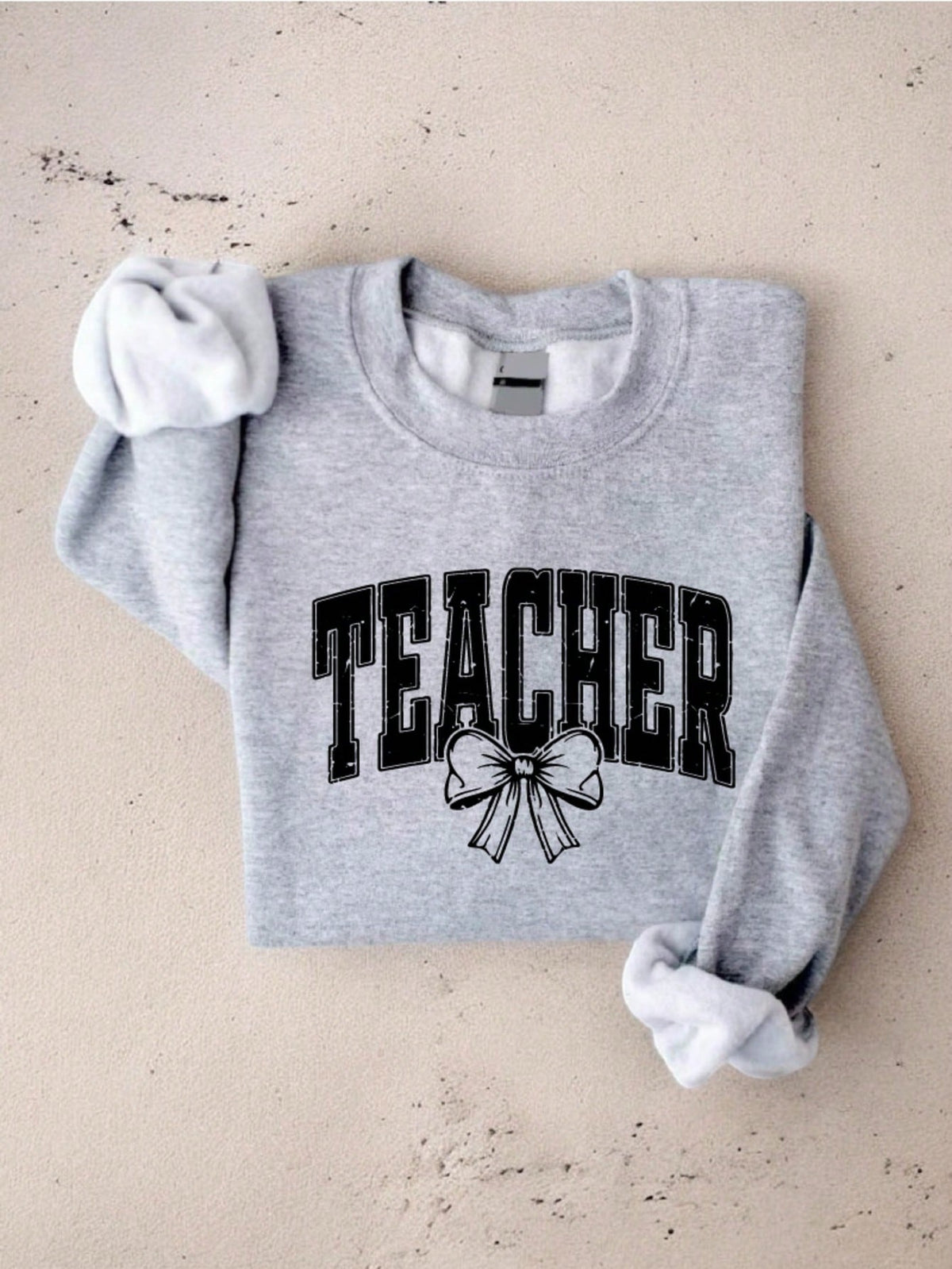 Coquette Bow Teacher Sweatshirt