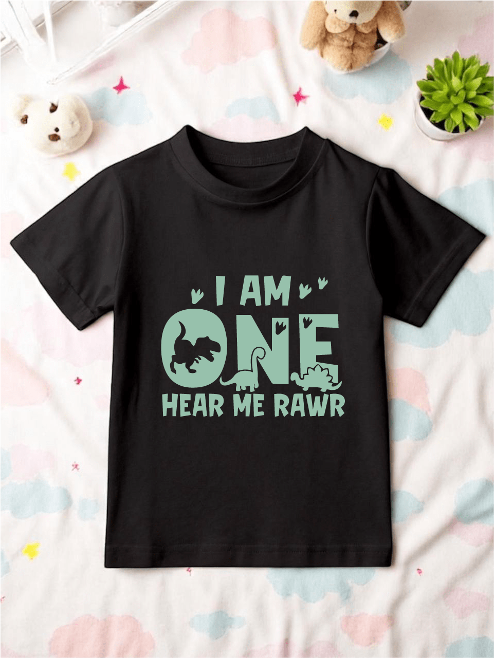 Dino One Birthday Bodysuit