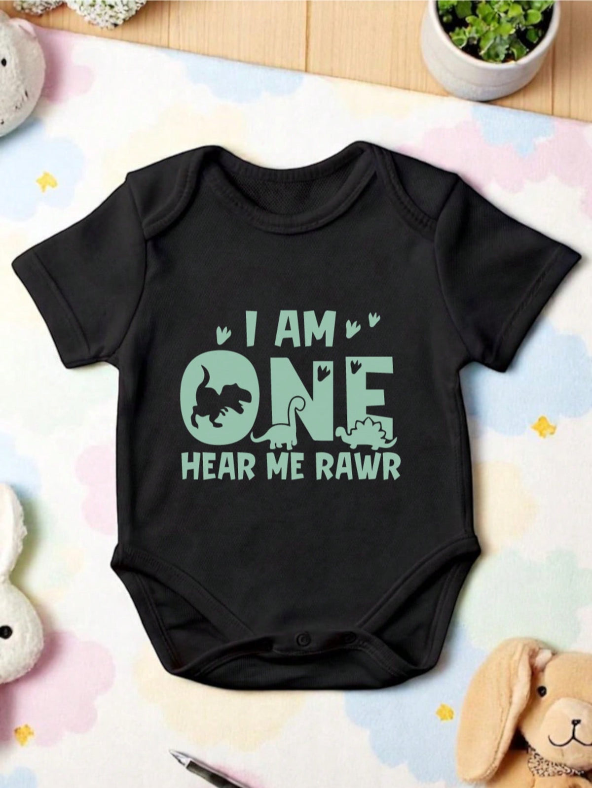 Dino One Birthday Bodysuit