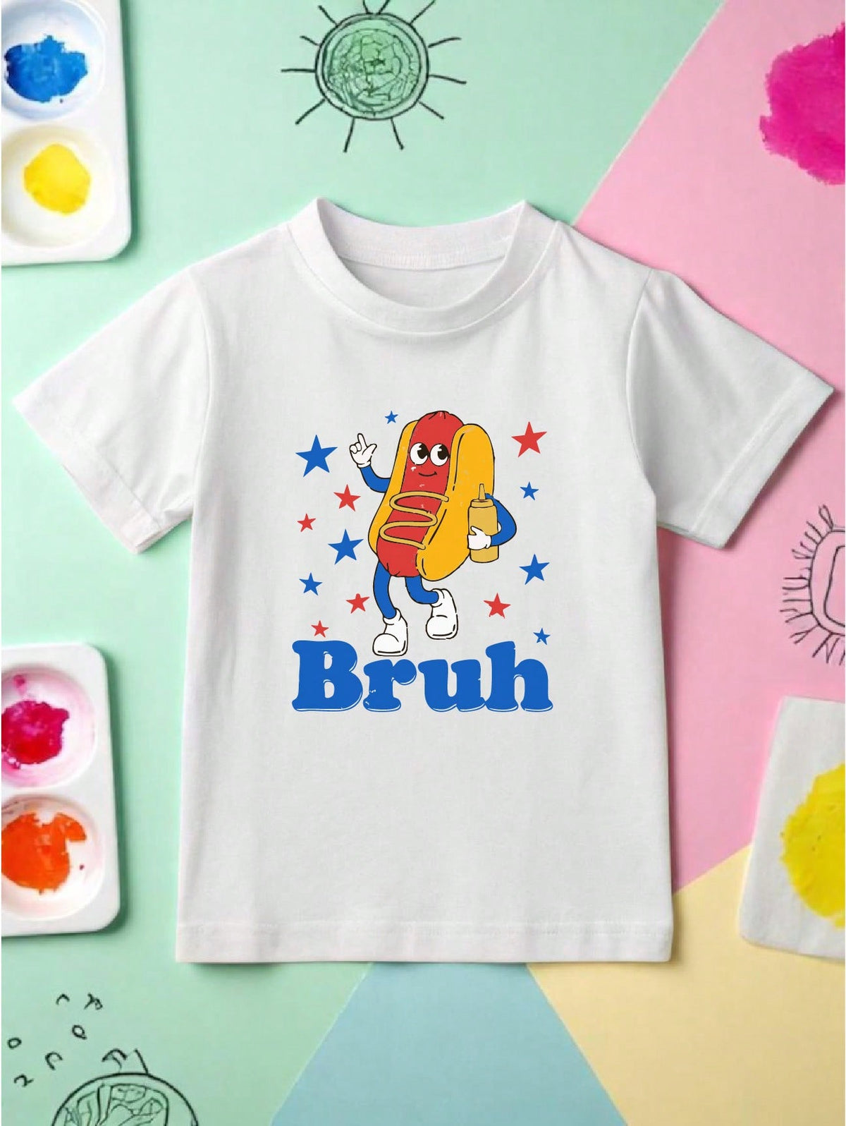 Bruh 4th Of July Hot Dog T-Shirt