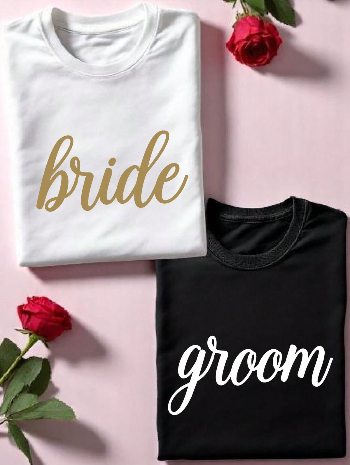 1pc Bride And Groom T-Shirt