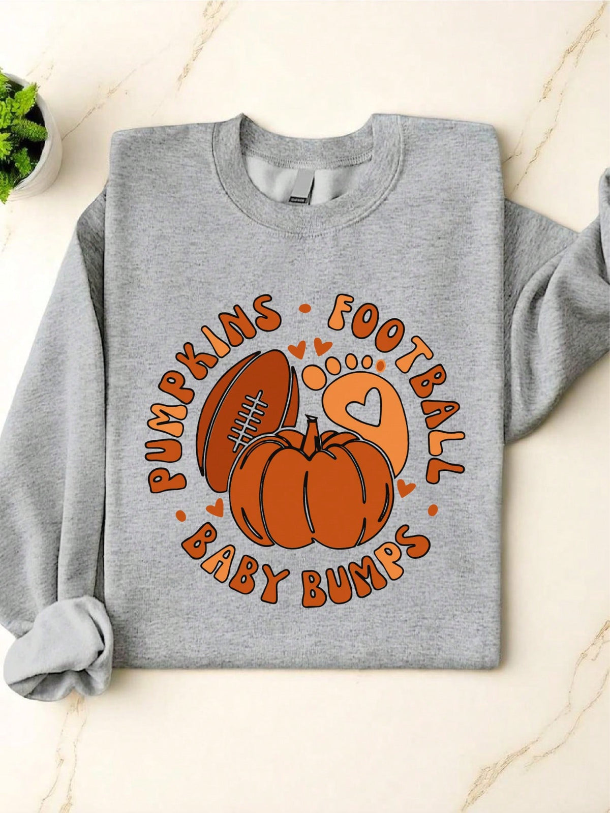Pumpkins Football Baby Bumps Sweatshirt