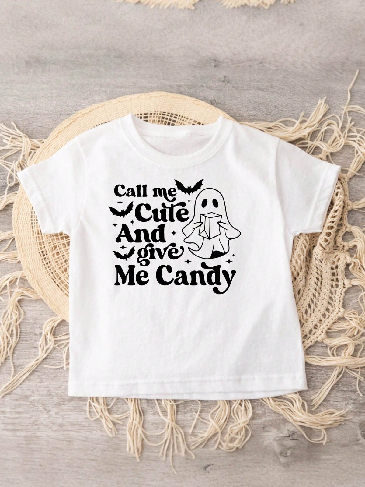Call Me Cute And Give Me Candy Kids T-Shirt
