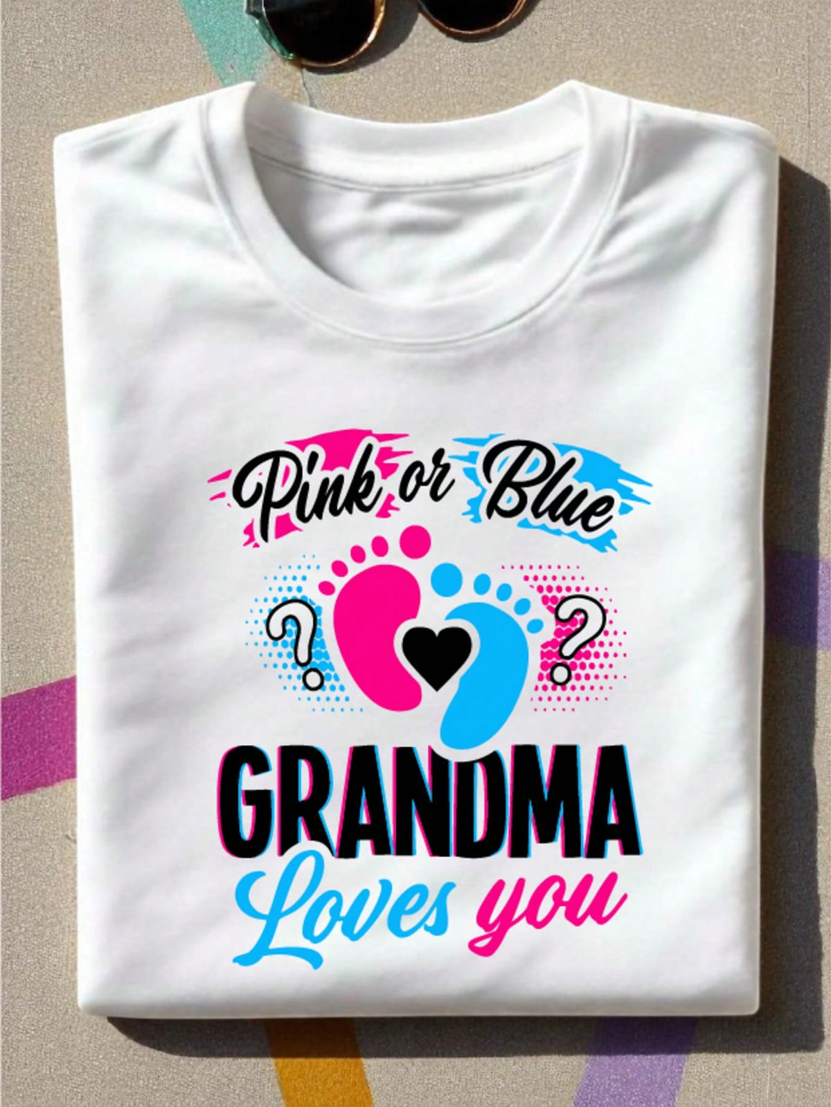 Pink Or Blue Grandma Loves You T-Shirt