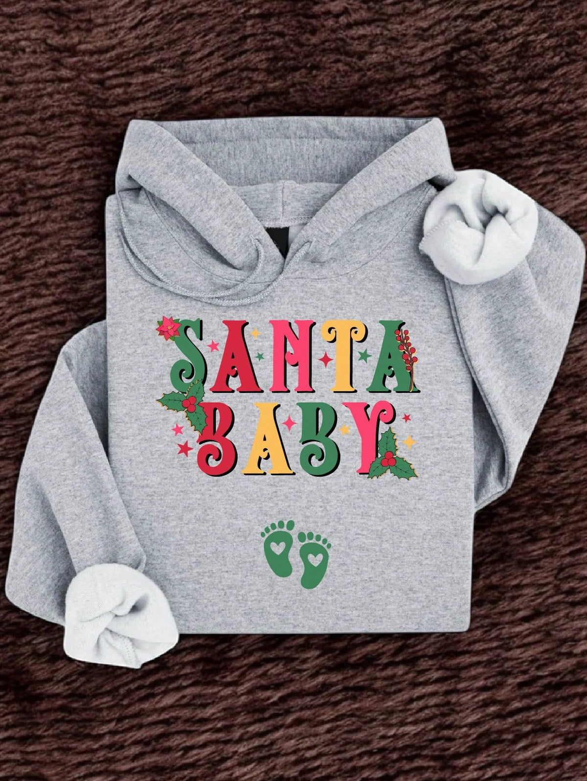 Christmas Pregnancy Announcement Hoodie
