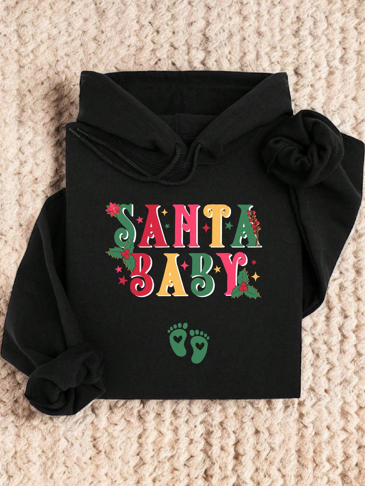 Christmas Pregnancy Announcement Hoodie