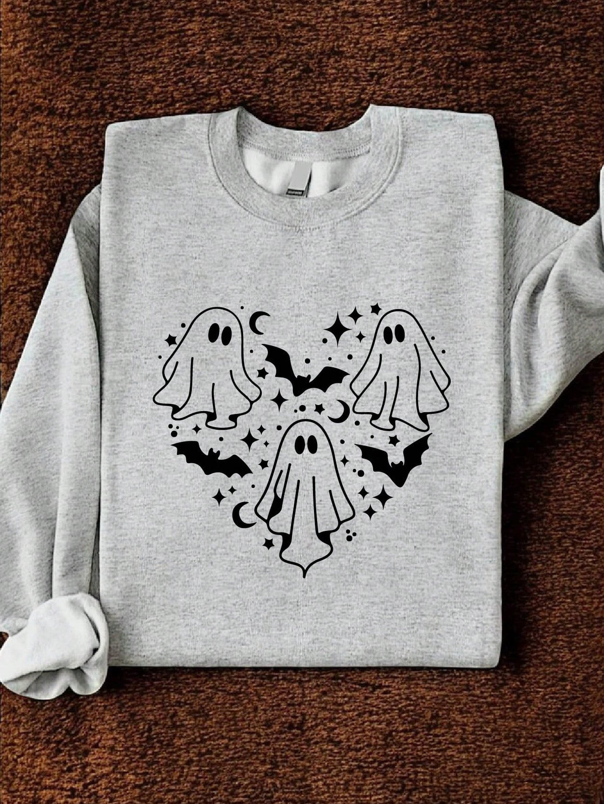 Halloween Ghost Heart Sweatshirt