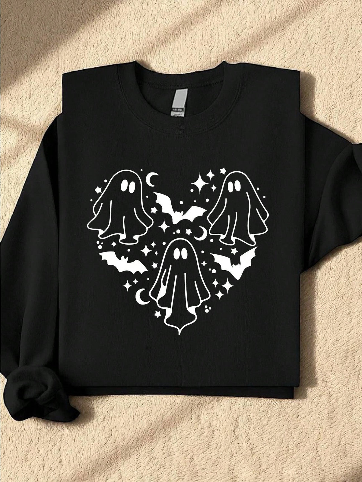 Halloween Ghost Heart Sweatshirt
