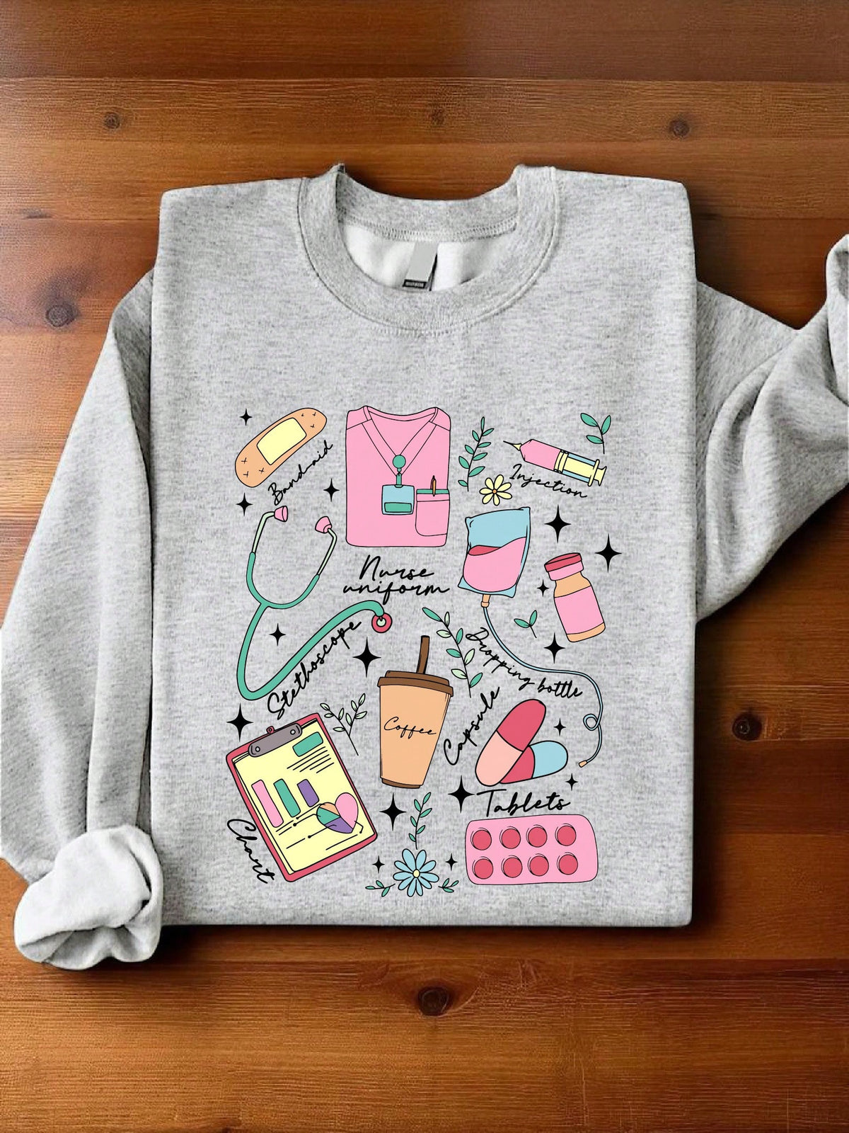 Nurse Stuff Stethoscope Sweatshirt