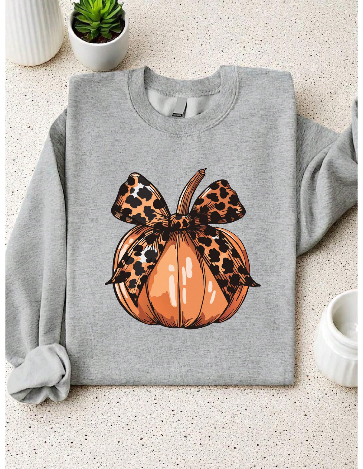 Leopard Pumpkin Sweatshirt