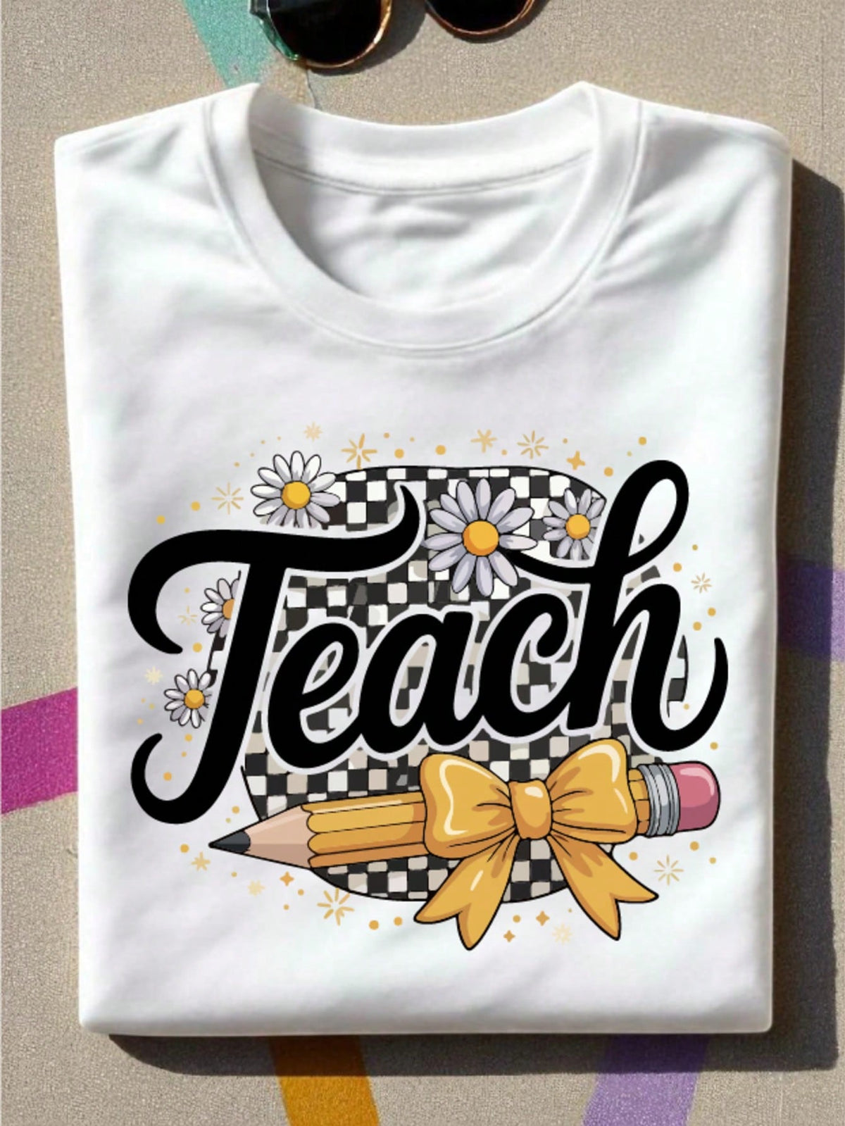 Coquette Bow Teacher T-Shirt