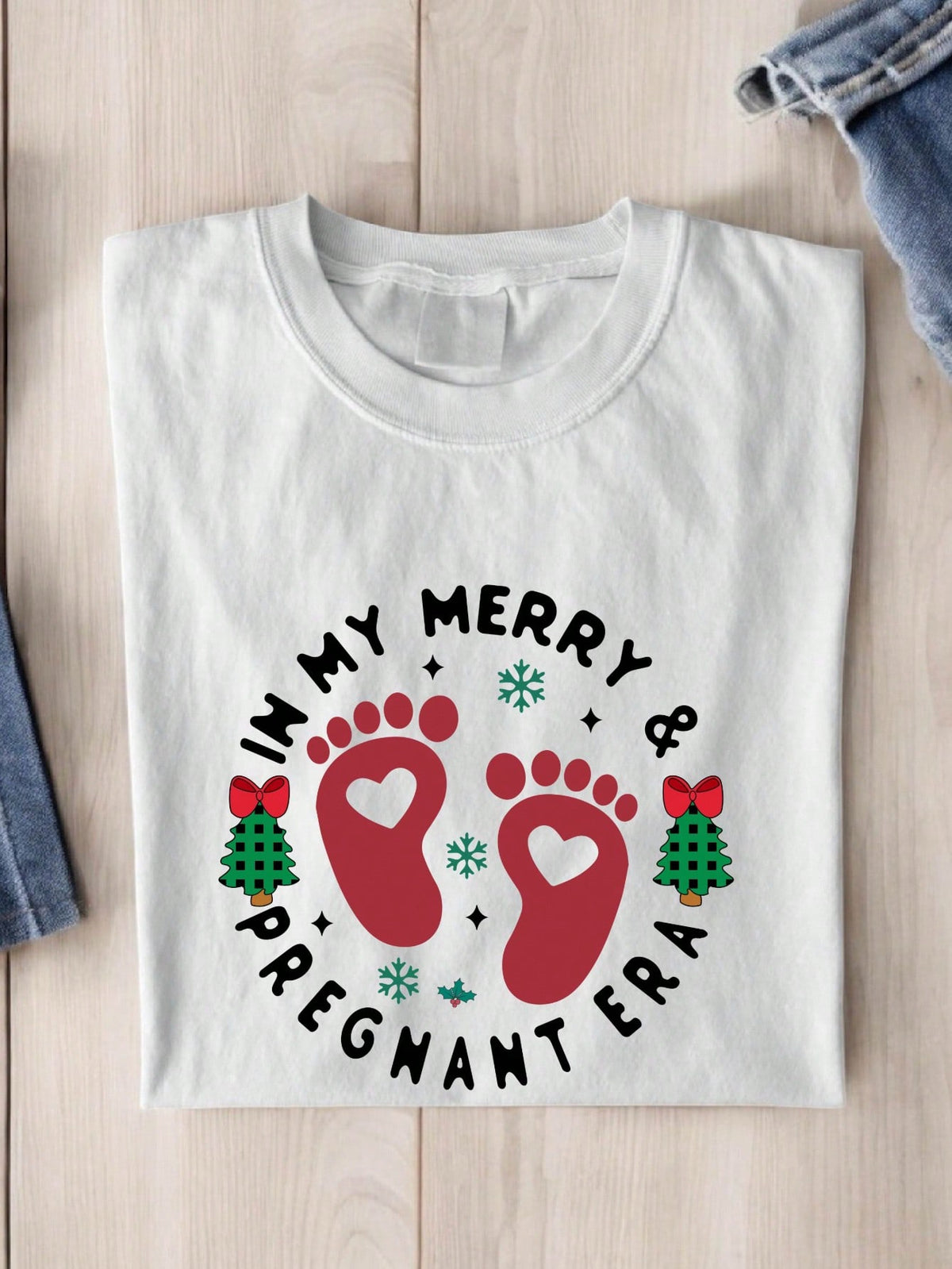 In My Merry And Pregnant Era T-Shirt