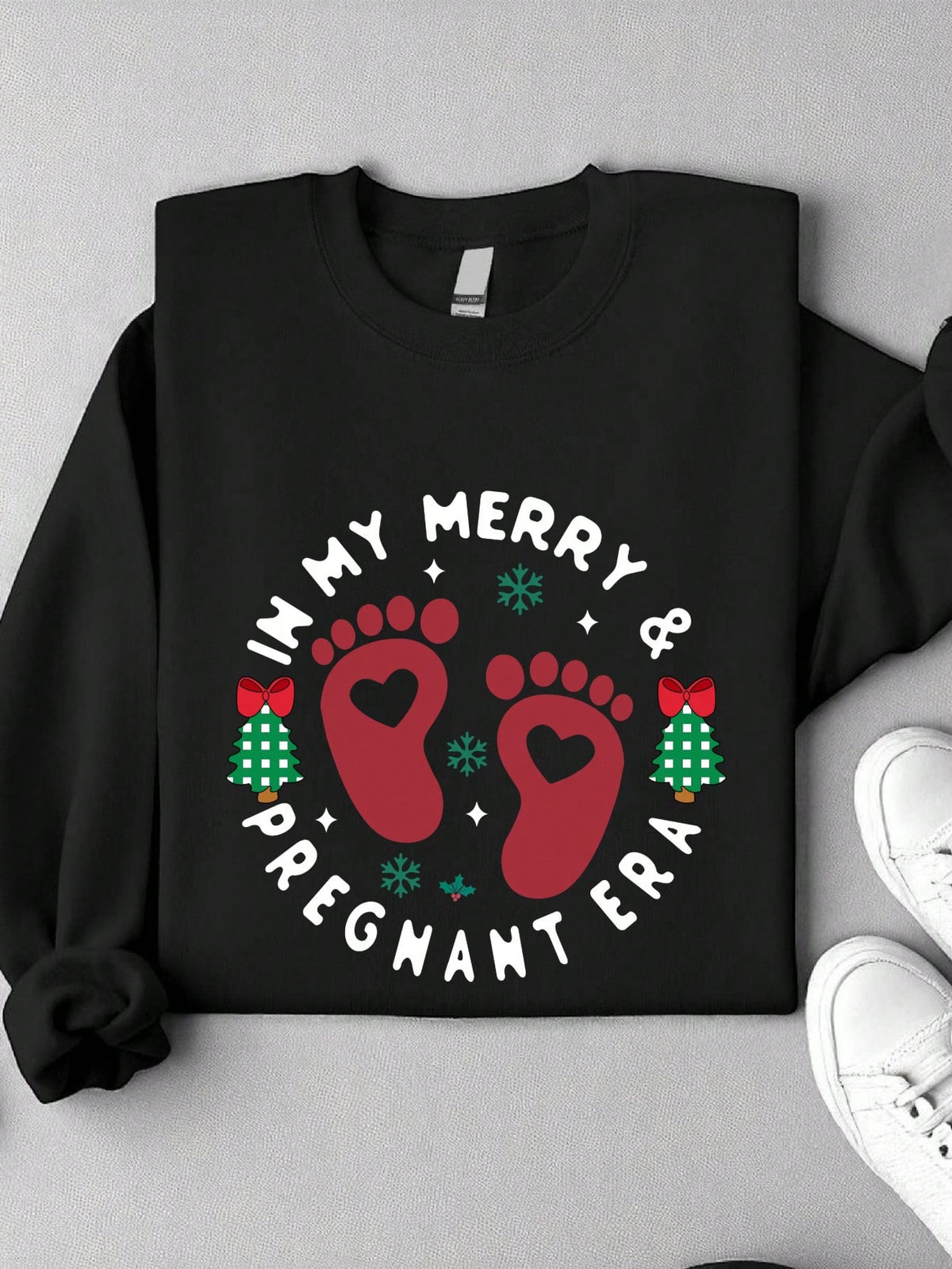In My Merry And Pregnant Era Sweatshirt