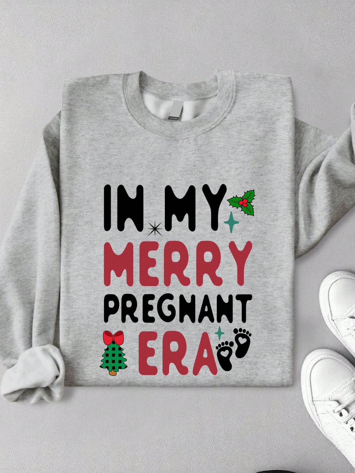 In My Merry And Pregnant Era Unisex Sweatshirt