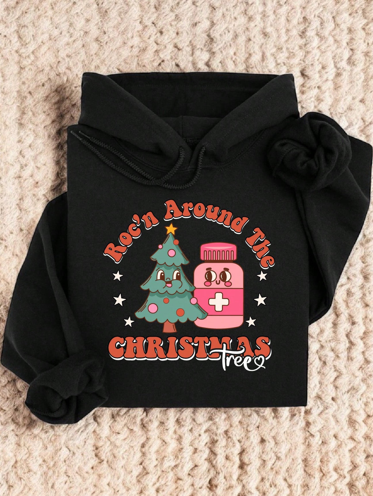 Christmas Nurse Rockin' Around Hoodie