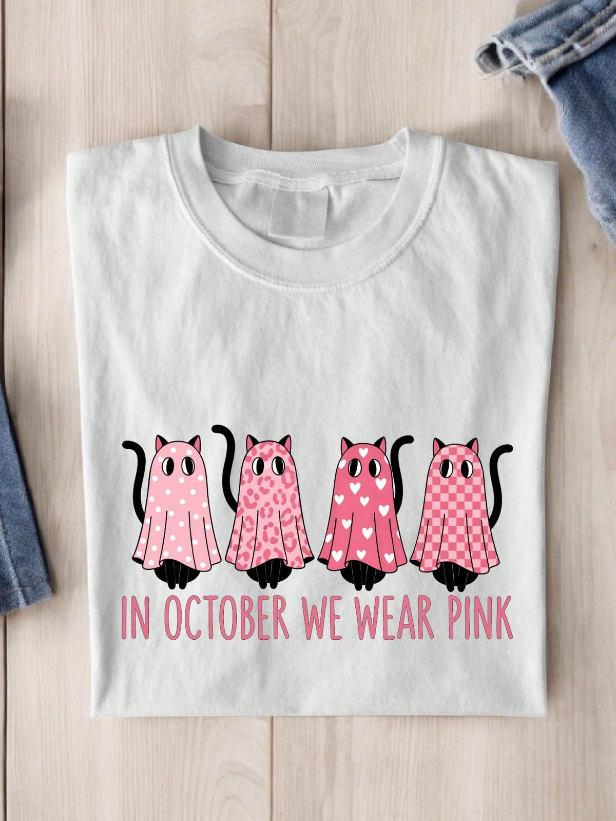 In October We Wear Pink Unisex T-Shirt