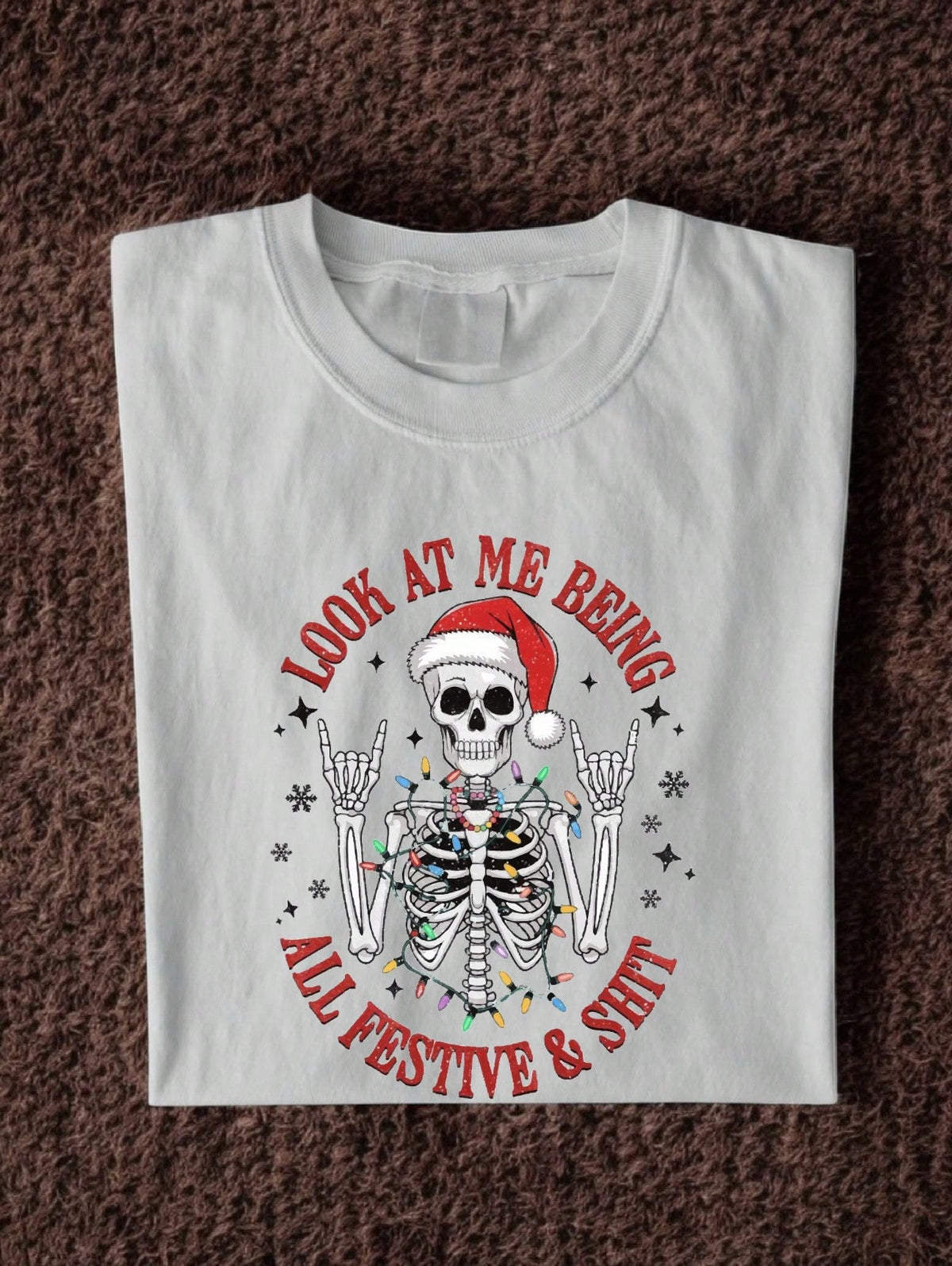 Look At Me Beige All Festive T-Shirt
