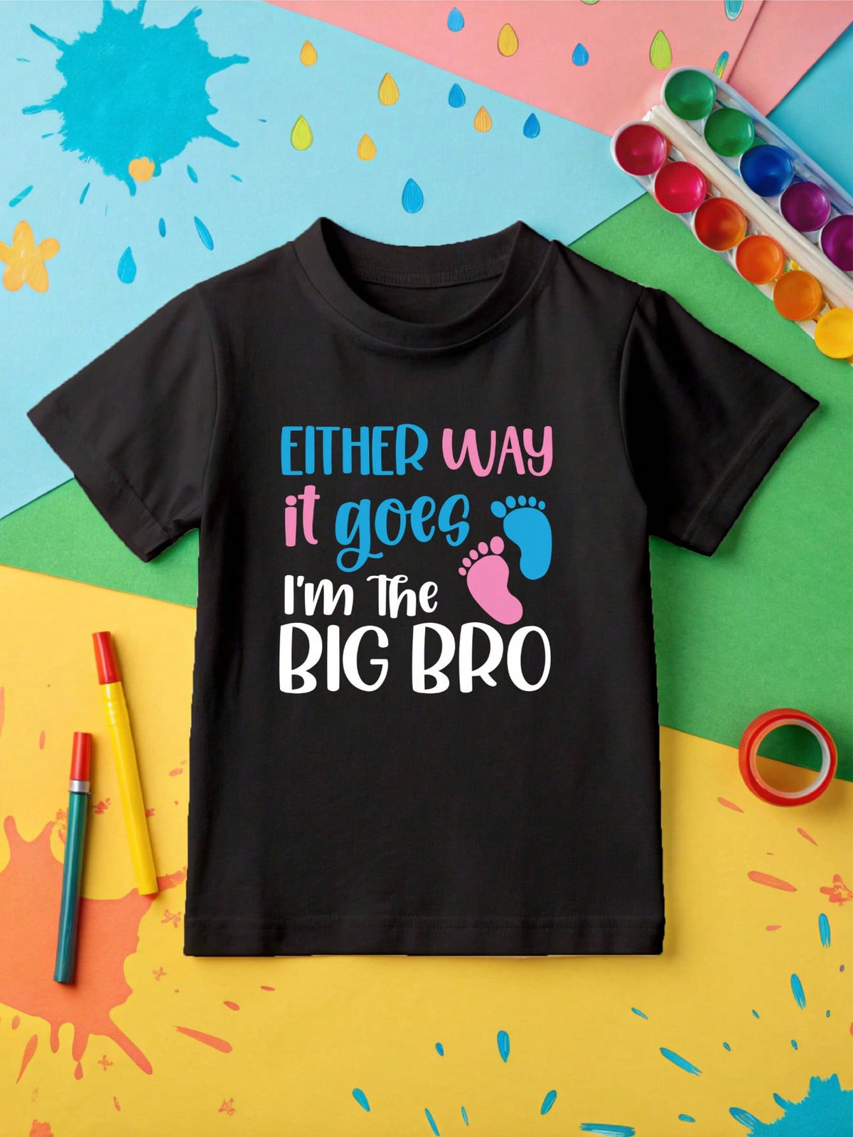 Either Way It Goes I'm The Big Bro Kids T-Shirt