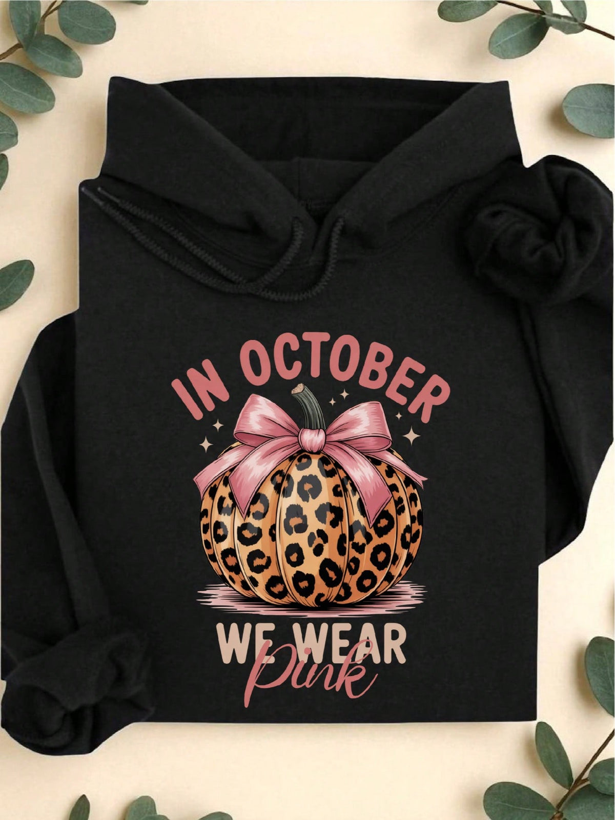In October We Wear Pink Hoodie
