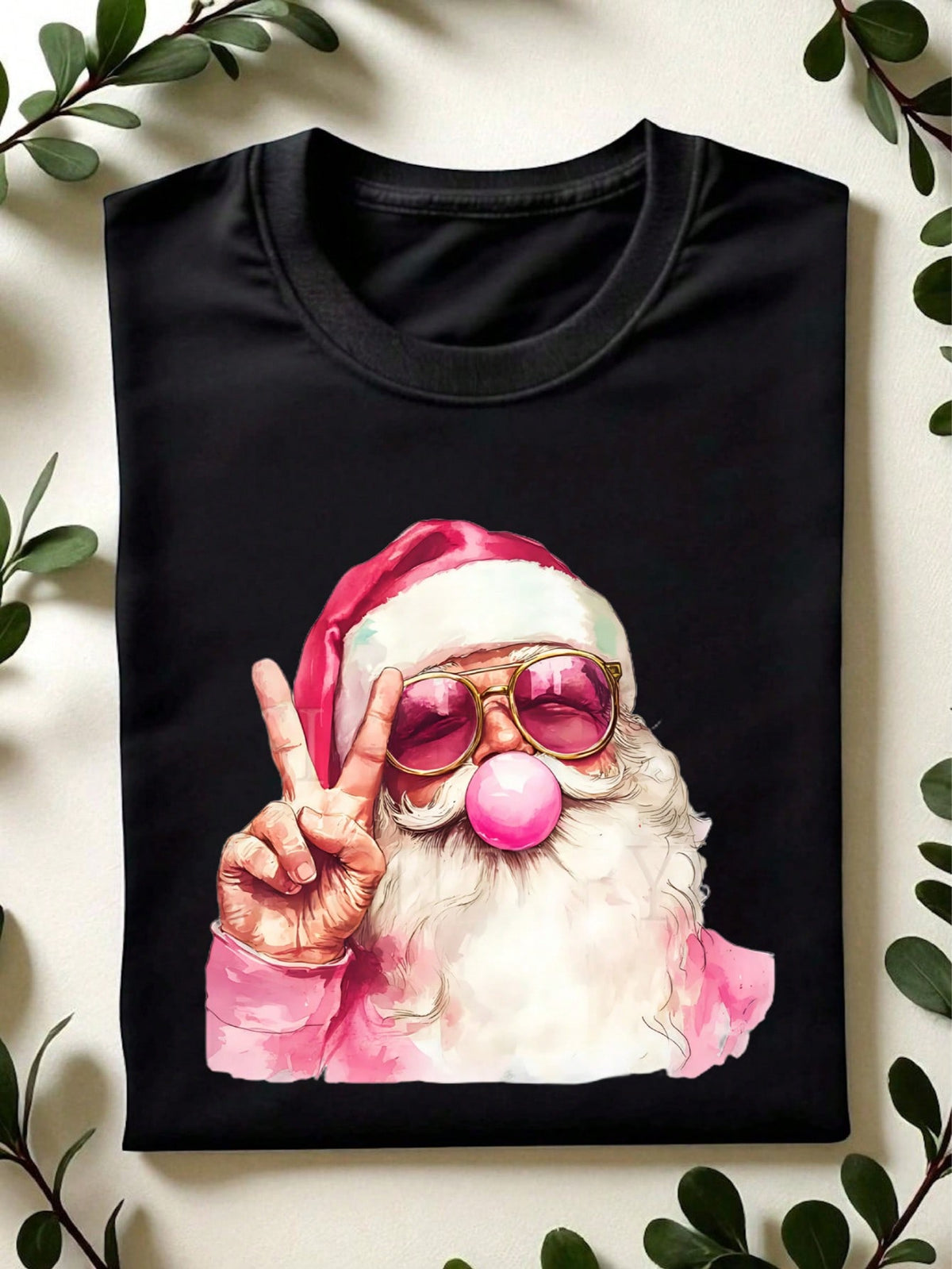 Santa Blowing Bubble T-Shirt