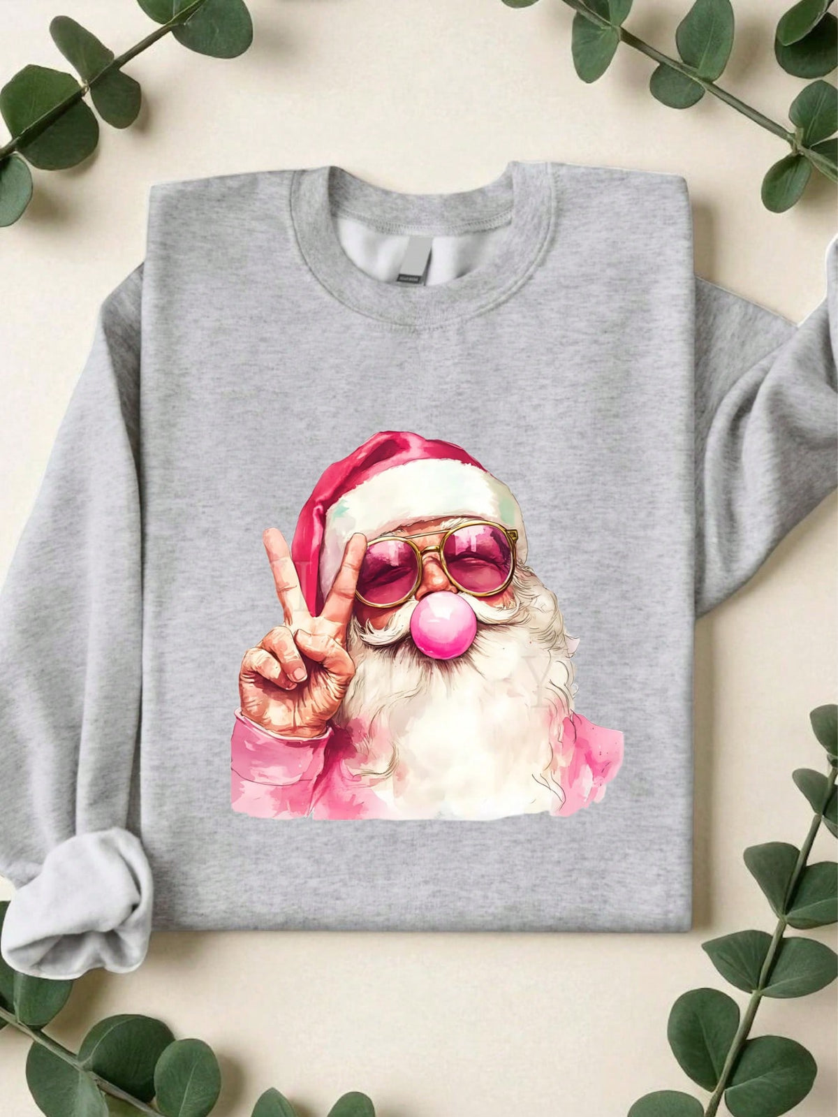 Santa Blowing Bubble Sweatshirt
