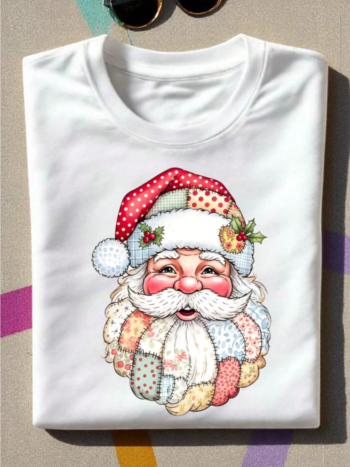 Santa Retro Christmas T-Shirt