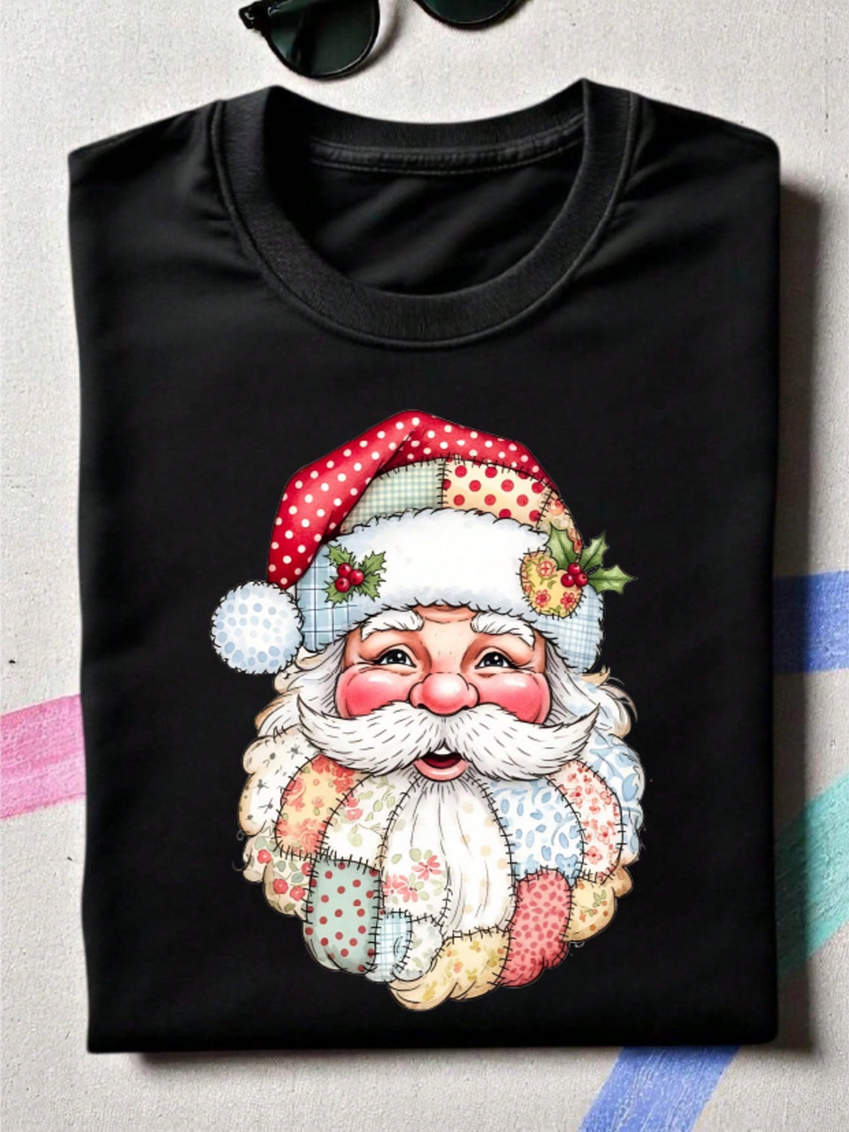 Santa Retro Christmas T-Shirt