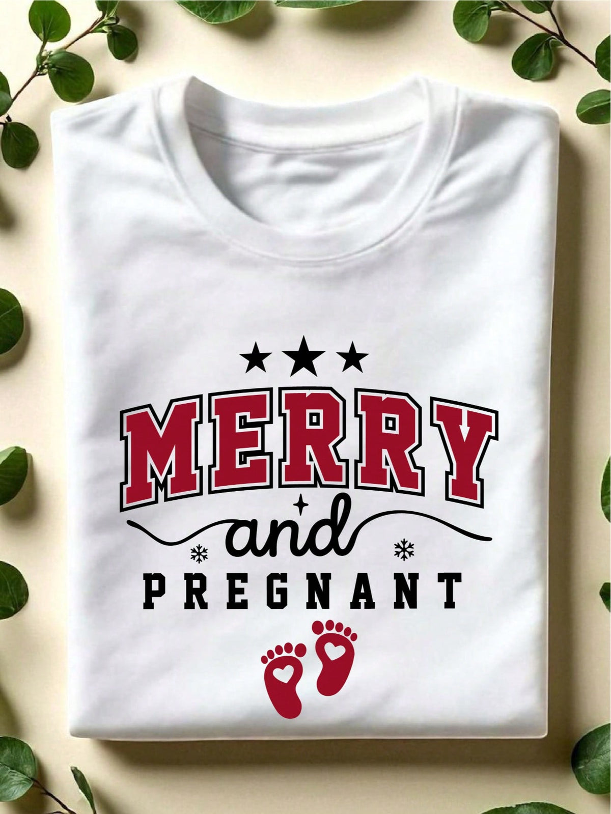 Merry And Pregnant T-Shirt