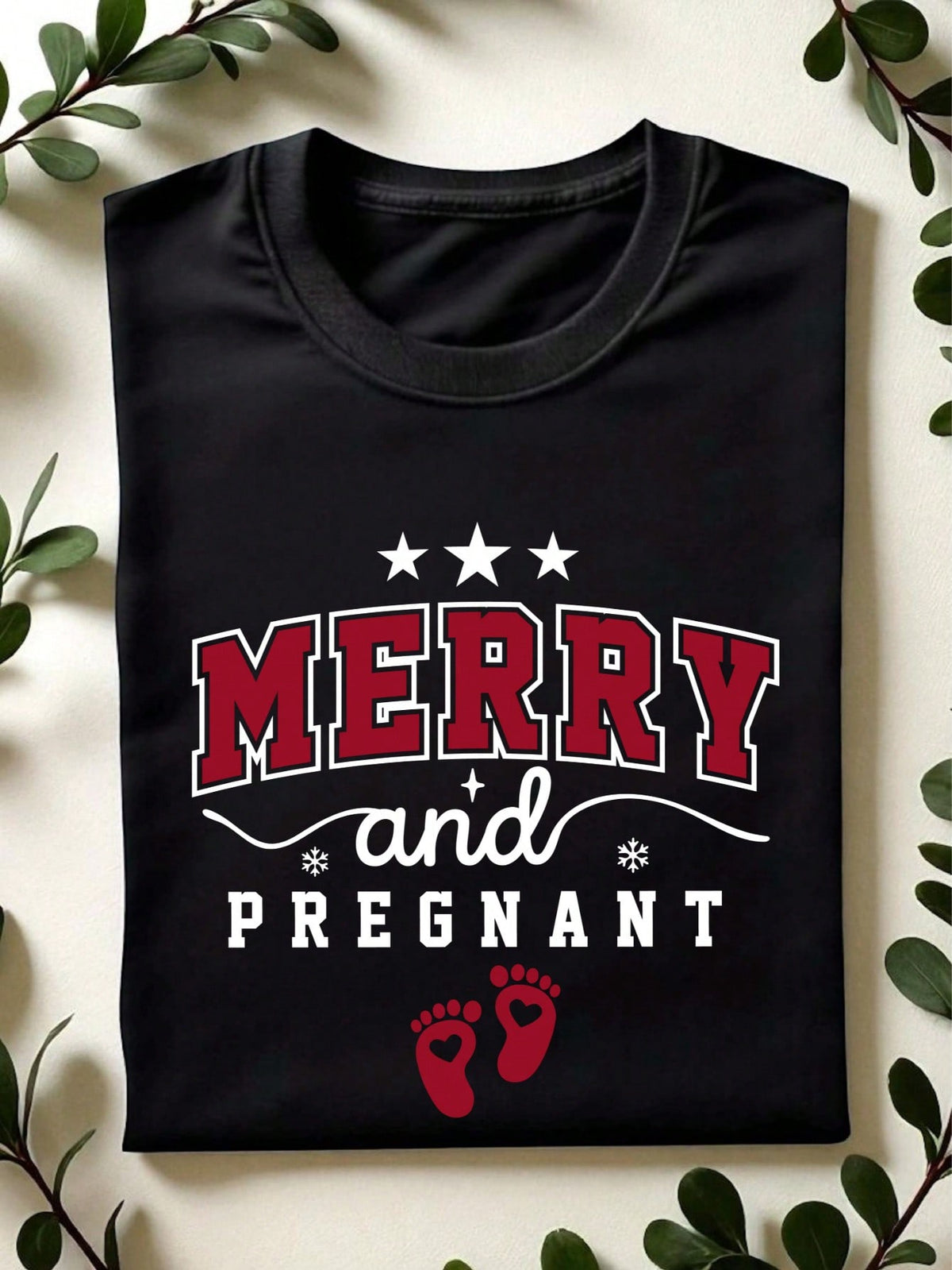 Merry And Pregnant T-Shirt