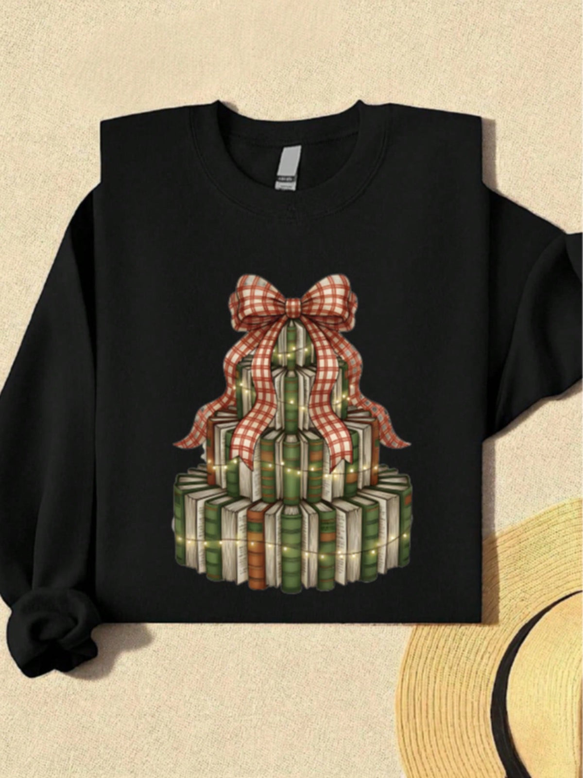 Christmas Tree Book Sweatshirt