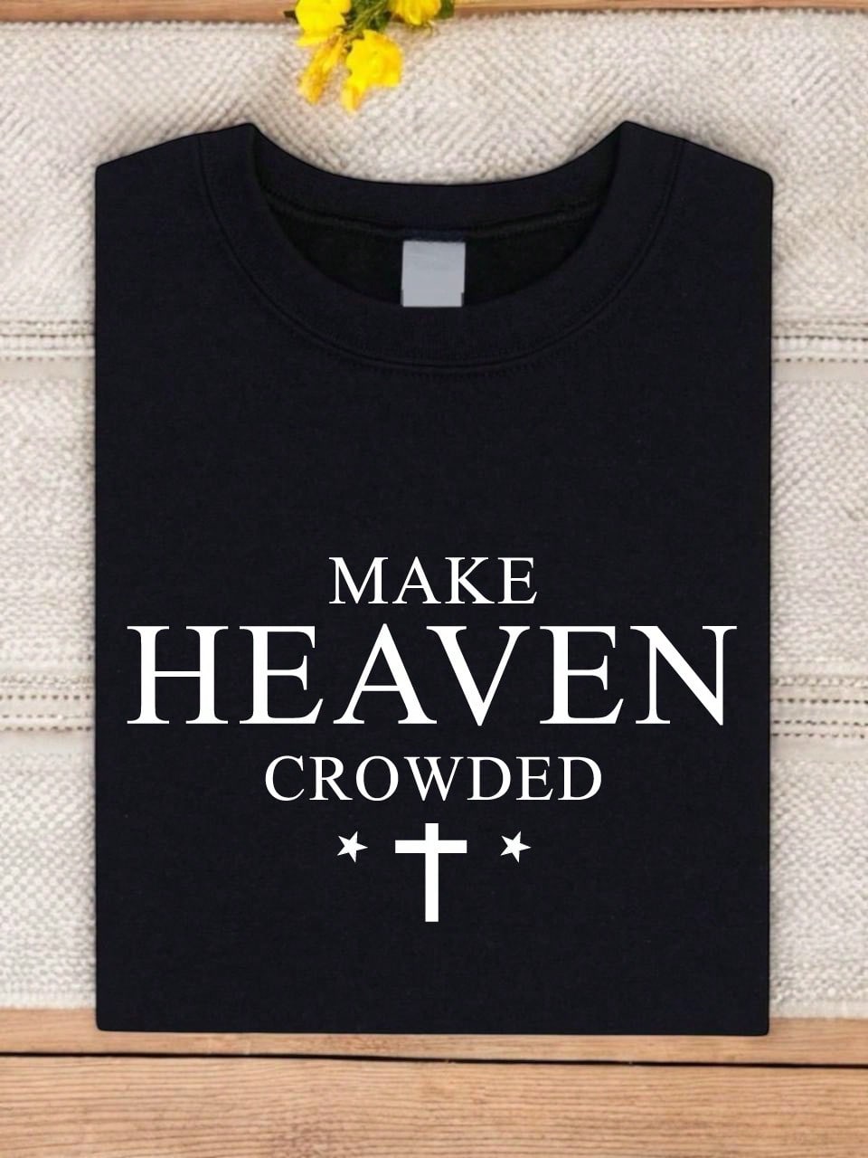 Make Heaven Crowded Cross T-Shirt
