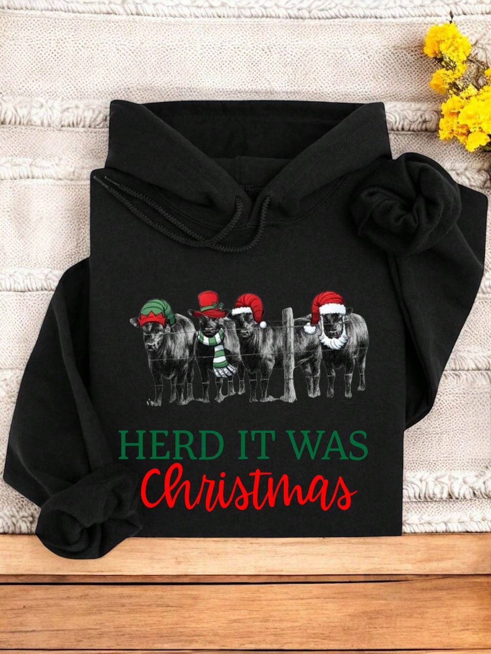 Herd It Was Christmas Hoodie