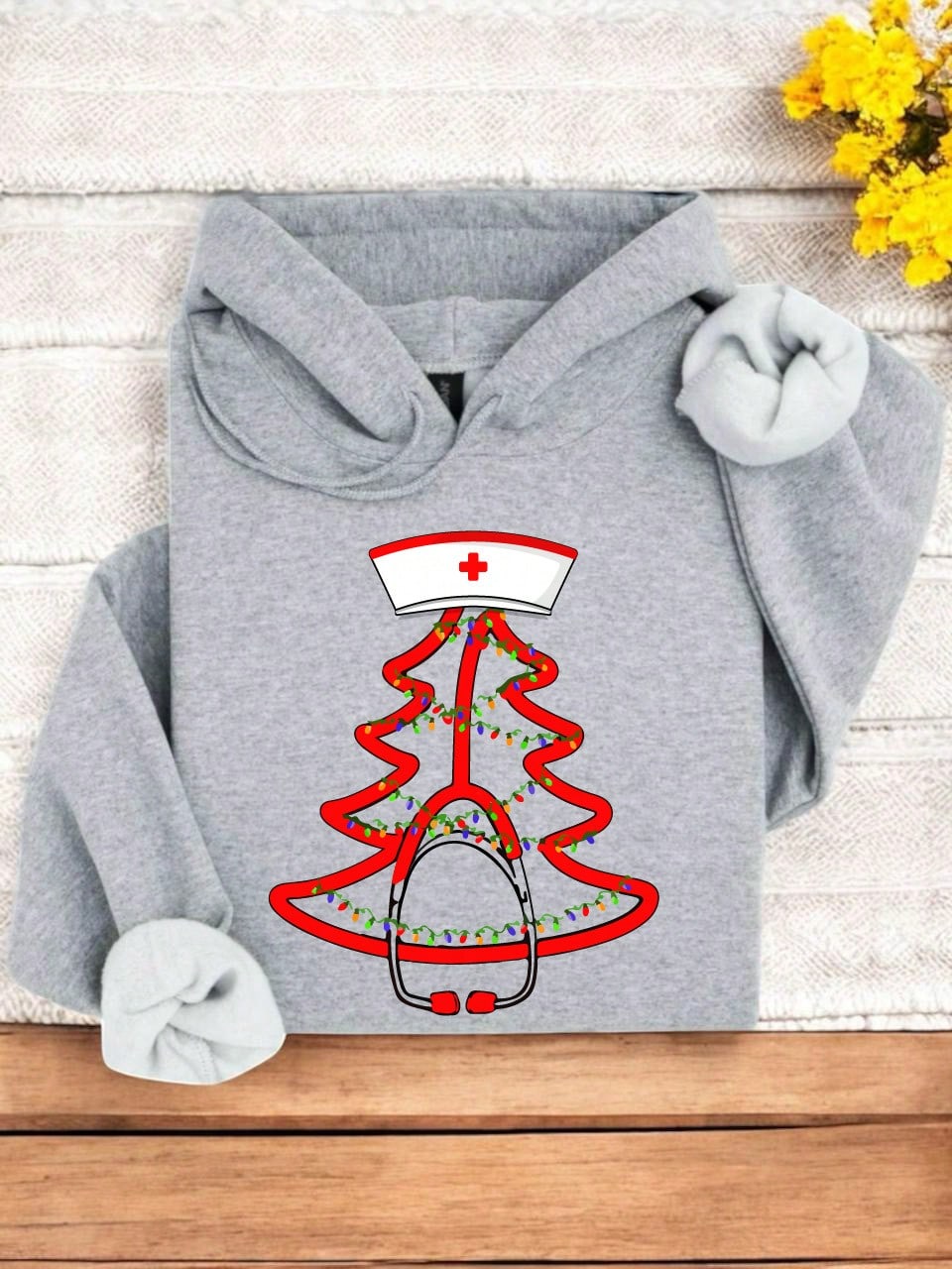 Stethoscope Christmas Tree Hoodie