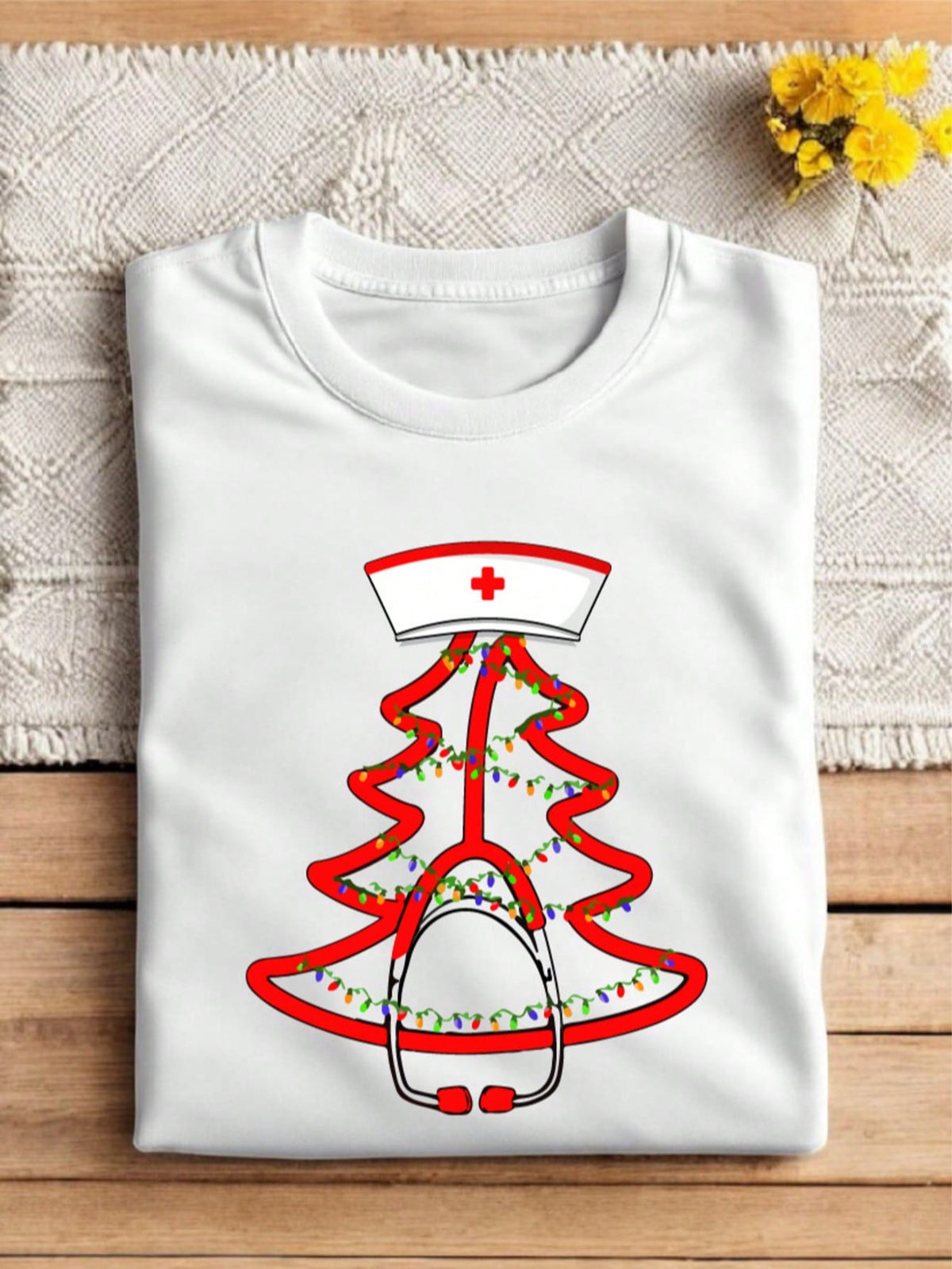 Stethoscope Christmas Tree T-Shirt