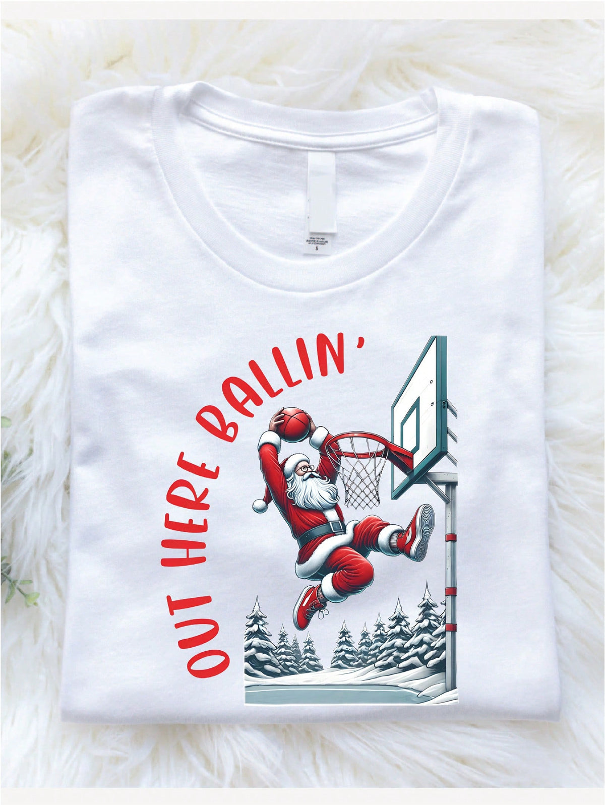 Basketball Christmas T-Shirt