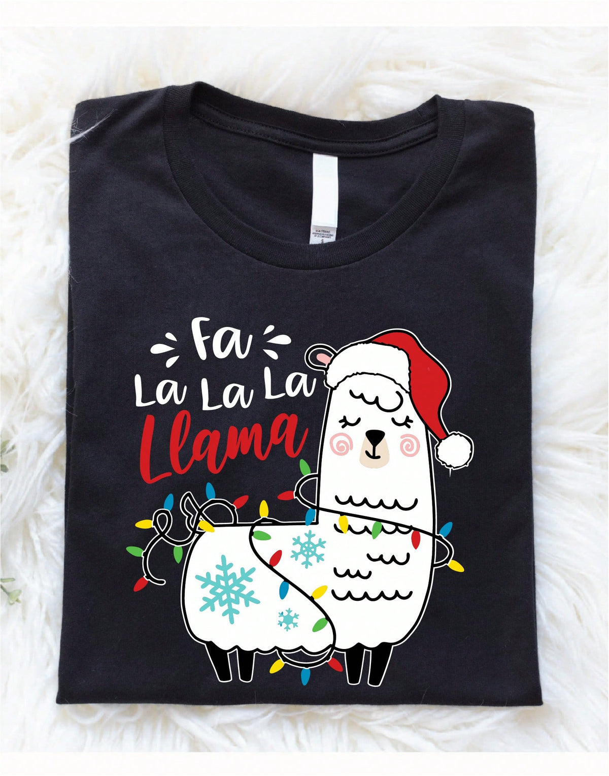 Fa La La La Llama Christmas T-Shirt